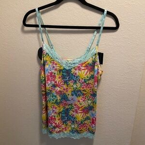 NWT Daisy Fuentes floral sleep cami